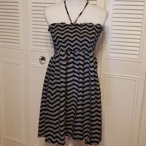 Black white sundress